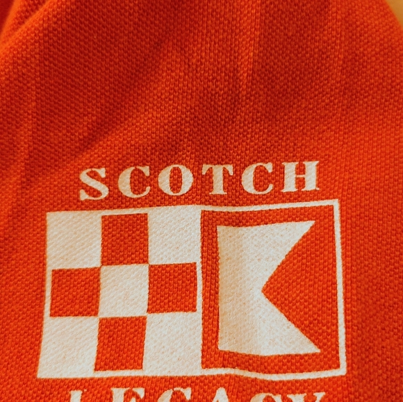 Vintage SCOTCH & SODA Legacy Red Sailing 85 90s Y2K Sport Polo White Stripe - Picture 6 of 10